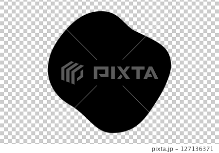 Black silhouette fluid shapes. Black silhouette fluid shapes. 127136371