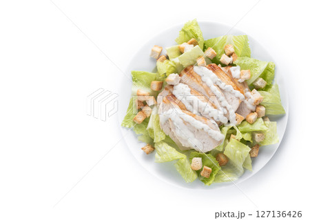 Crunchy Caesar salad with chicken Crunchy Caesar salad with chicken 127136426