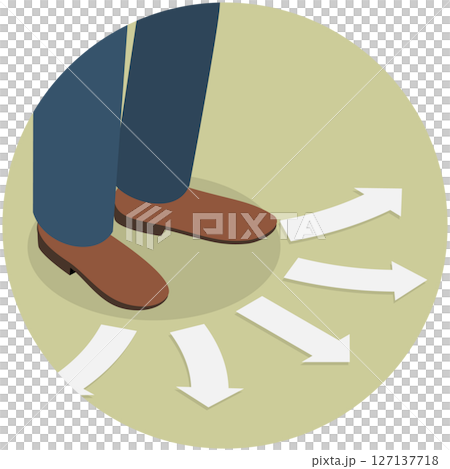 3D Isometric Flat  Illustration of Choice And Decision , Finding the Right Solution 127137718