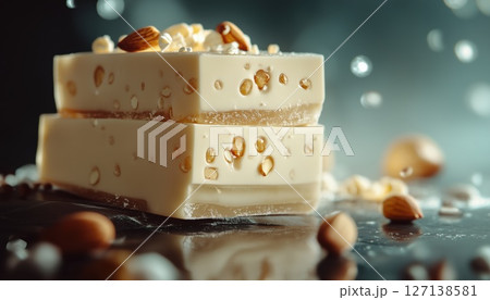 Delicious Mix Of Nougat And Almond Creme 127138581