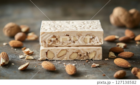 Delicious Mix Of Nougat And Almond Creme 127138582