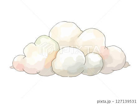 Cloud watercolor vector illustration. Cloud watercolor vector illustration. 127139531
