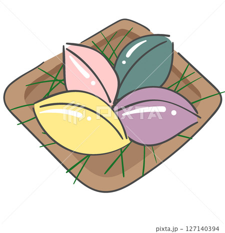 An illustration of Chuseok food songpyeon 127140394
