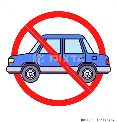 color icon car ban. 127141313