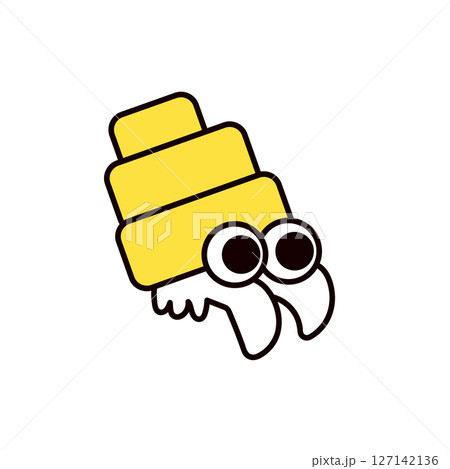 ヤドカリのアイコンイラスト 127142136