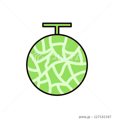 メロンのアイコンイラスト 127142187