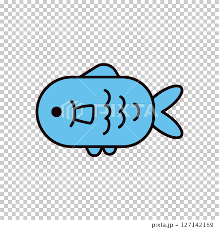 魚のアイコンイラスト 127142189