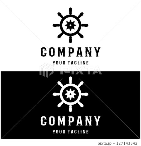 The cruise logo,ship steering logo, boat, yacht, rope, maritime, anchor. Logo for business, sailor, sailing, tourism The cruise logo,ship steering logo, boat, yacht, rope, maritime, anchor. Logo for business, sailor, sailing, tourism 127143342