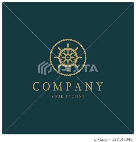 The cruise logo,ship steering logo, boat, yacht, rope, maritime, anchor. Logo for business, sailor, sailing, tourism The cruise logo,ship steering logo, boat, yacht, rope, maritime, anchor. Logo for business, sailor, sailing, tourism 127143349