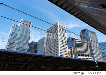 東京駅　北陸新幹線のプラットホームからの景色　東京都千代田区丸の内 127143540