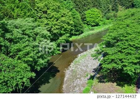 新大越路橋から思川の眺め　鹿沼市 127144437