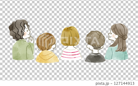 聴衆-水彩 聴衆-水彩 127144913