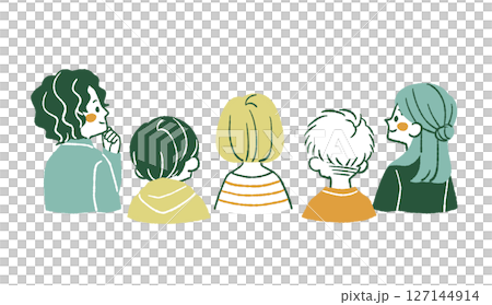 聴衆-4色 聴衆-4色 127144914