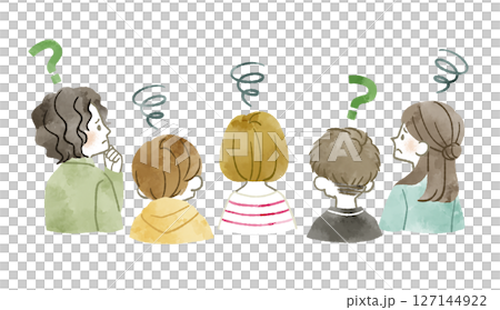 People in trouble - watercolor People in trouble - watercolor 127144922