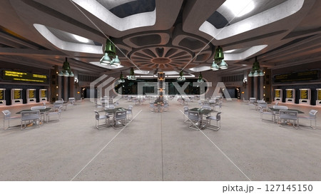 宇宙船内の会議室 宇宙船内の会議室 127145150