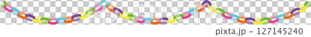 Vector illustration of a linked garland (decorative, colorful, curved) | Linked garland, Garland, Decoration, Colorful Vector illustration of a linked garland (decorative, colorful, curved) | Linked garland, Garland, Decoration, Colorful 127145240