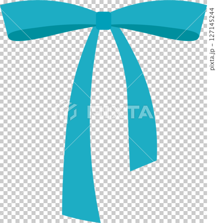 Ribbon vector illustration (for decoration, knots, gifts) | Turquoise, ribbon, decoration, white background, Ribbon vector illustration (for decoration, knots, gifts) | Turquoise, ribbon, decoration, white background, 127145244