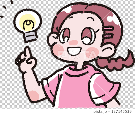 一位受到啟發的女孩的插圖 127145539