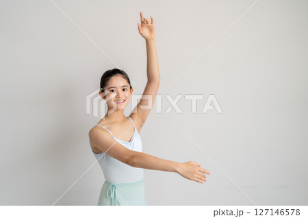若い女性のバレエレッスン 若い女性のバレエレッスン 127146578
