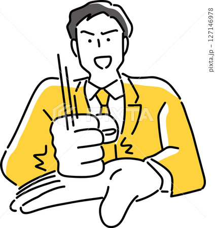 手を叩いて納得するビジネスマン 127146978