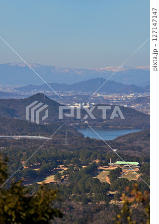 《愛知県》春日井市弥勒山から犬山市入鹿池と尾張富士方面の展望 127147147