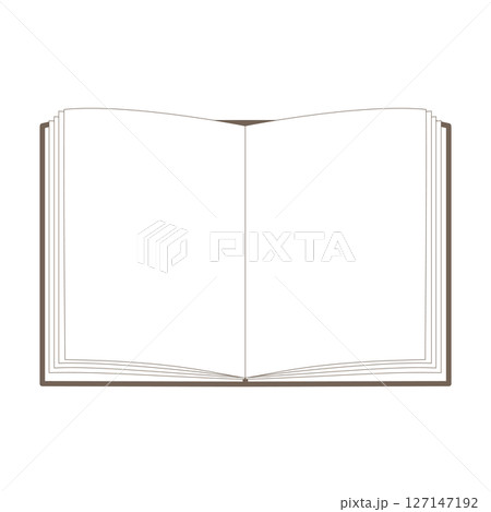 開いた本のイラスト素材アイコン ノートメモこげ茶色シンプル ベクター png 開いた本のイラスト素材アイコン ノートメモこげ茶色シンプル ベクター png 127147192