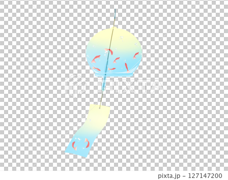 Wind chimes swaying in the wind (light blue) Wind chimes swaying in the wind (light blue) 127147200