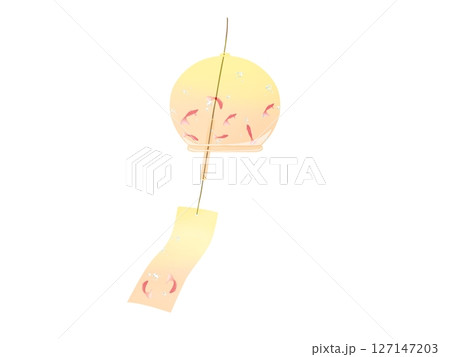 風に揺れる風鈴(黄色) 風に揺れる風鈴(黄色) 127147203