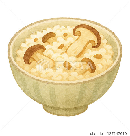 【秋】松茸ご飯のイラスト 127147610
