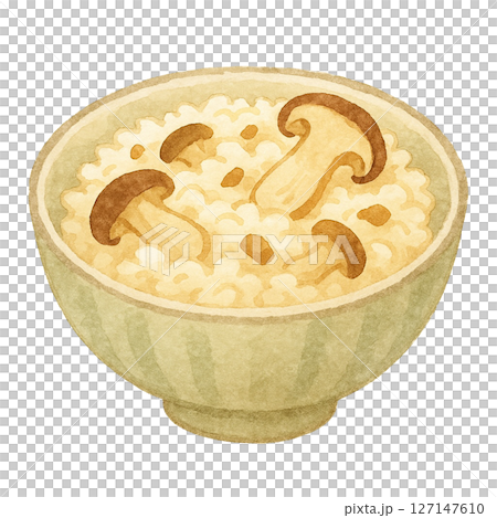 【秋】松茸ご飯のイラスト 127147610