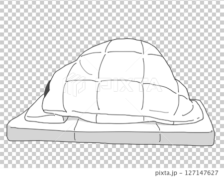 布団にくるまる人 127147627