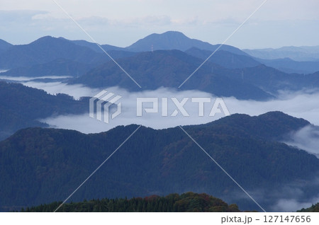 池田町上空の雲海　部子山からの眺め　福井県今立郡池田町 127147656