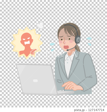 Businesswoman dealing with complaints Businesswoman dealing with complaints 127147714