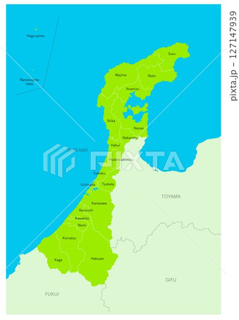 【英語】日本の都市、愛知県の都市名や行政区分付きの地図(市町村の地名や、行政区分の線付き) 【英語】日本の都市、愛知県の都市名や行政区分付きの地図(市町村の地名や、行政区分の線付き) 127147939