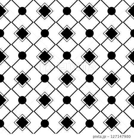 Seamless Pattern Abstract Geometric rectangle and circle shape background, simple and minimal Seamless Pattern Abstract Geometric rectangle and circle shape background, simple and minimal 127147980