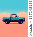 an AI Image Generator, Colorful Retro-Style Pickup Truck Illustration 127148186