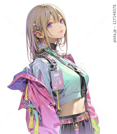 可愛いアイドルの女の子 127148378