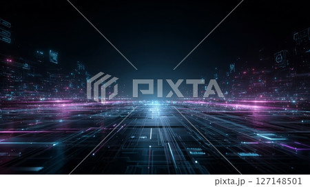 デジタル空間の背景 デジタル空間の背景 127148501