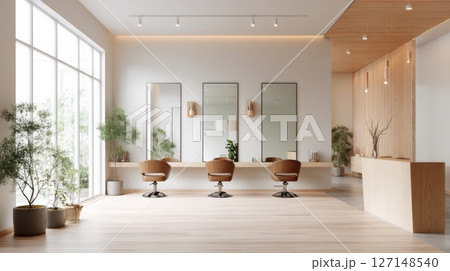 おしゃれで明るい美容室 127148540