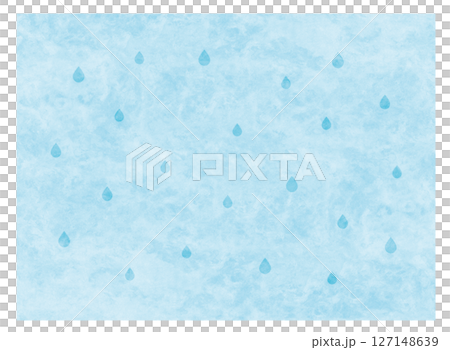 水彩風のシンプルな雨の背景素材 水彩風のシンプルな雨の背景素材 127148639