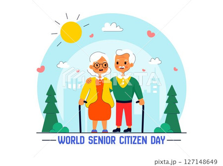 World Senior Citizen Day Vector Illustration on August 21st Celebrating and Honoring the Contributions of Older People with a Flat Style Background World Senior Citizen Day Vector Illustration on August 21st Celebrating and Honoring the Contributions of Older People with a Flat Style Background 127148649