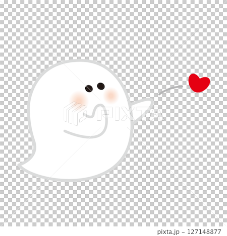 可愛鬼怪插畫10：飛吻 127148877