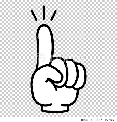 指差しアイコン　イラスト素材 127149735