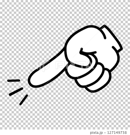 指差しアイコン イラスト素材のイラスト素材 [127149738] - PIXTA