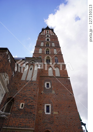 ポーランドの京都クラクフ旧市街地周辺風景 127150113