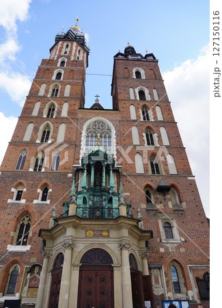 ポーランドの京都クラクフ旧市街地周辺風景 127150116
