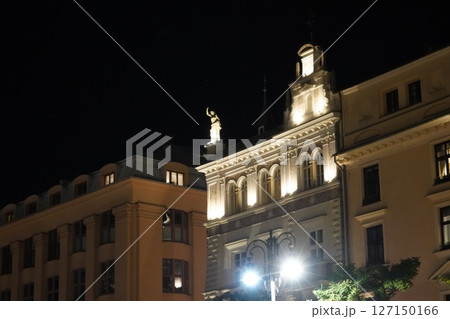 ポーランドの京都クラクフ旧市街地周辺風景 ポーランドの京都クラクフ旧市街地周辺風景 127150166