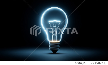 Innovative light bulb representing breakthroughs in business strategy and creative marketing ideas for modern enterprises 127150744