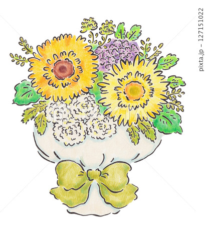 ひまわりの花束 ひまわりの花束 127151022