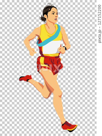 Female relay runner 127152200